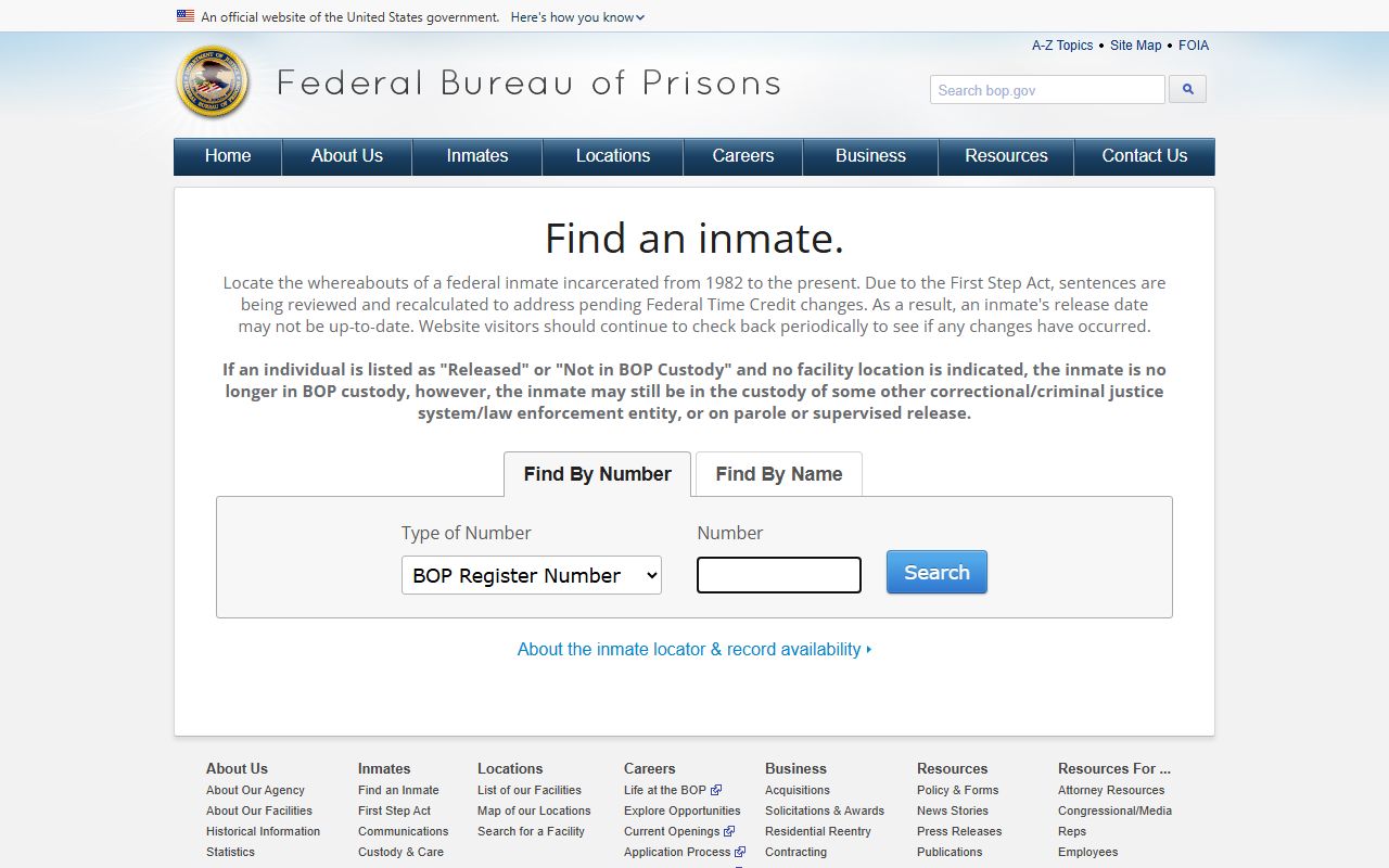 Cottonwood County inmate records federal inmate locator
